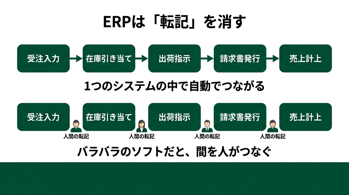 ERPって結局なんなの？ 50年の歴史と、中小企業が選ぶべき現実解の解説スライド