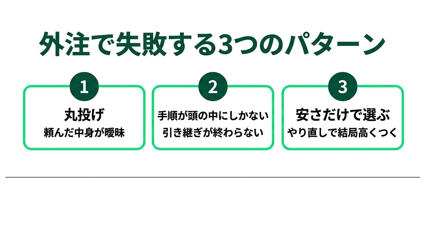 委託先で情報が漏れたら、謝るのは誰？｜外注で失敗する会社の共通点とBPO会社の見極め方の解説スライド