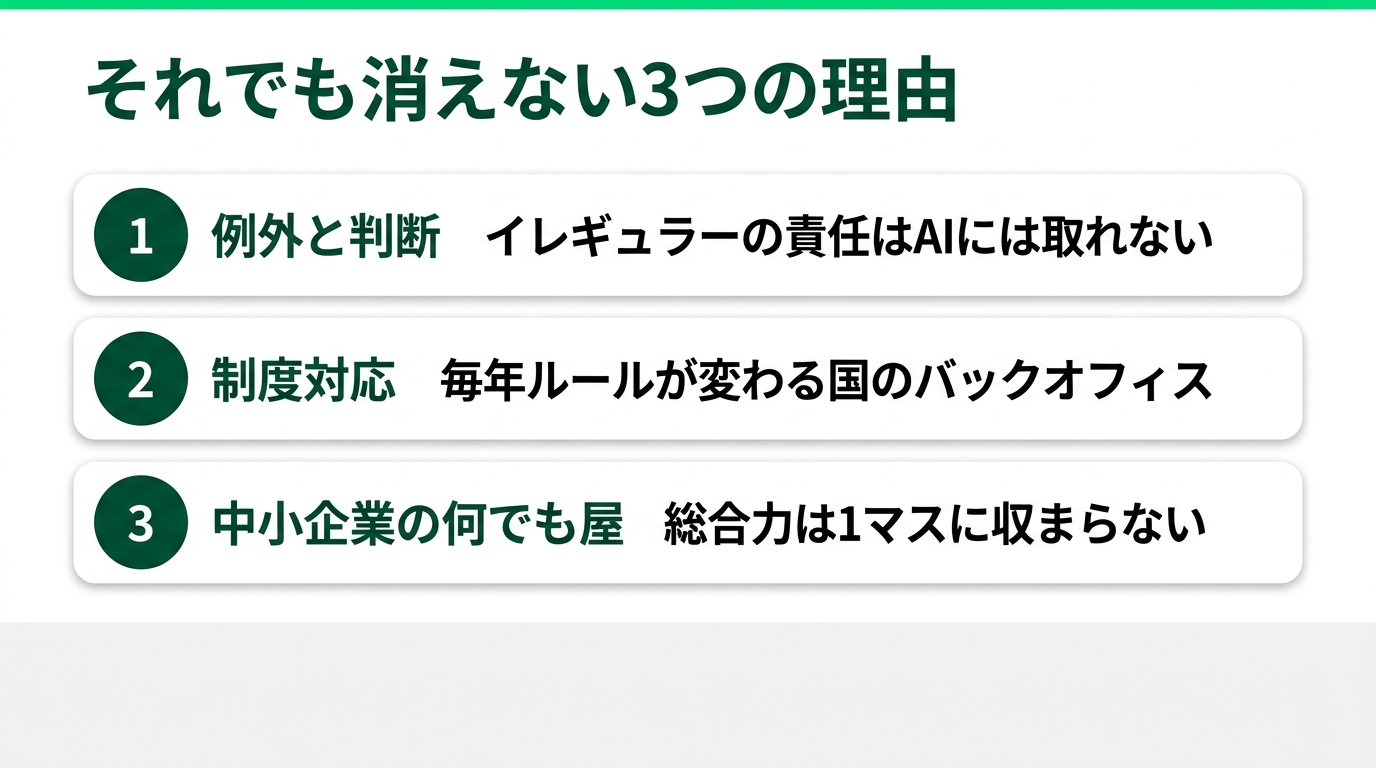 あなたの仕事は消える側？残る側？― 職業マップで見るバックオフィスの未来の解説スライド