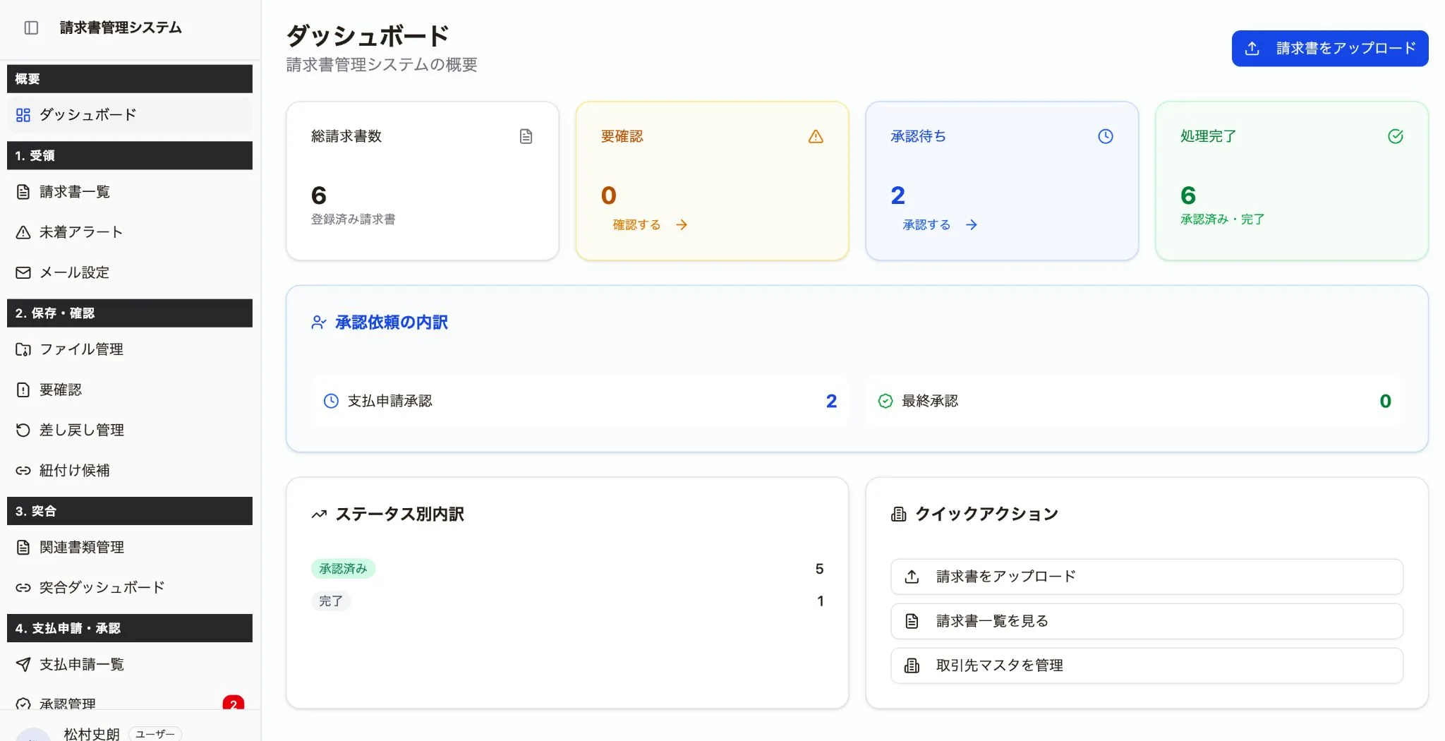 支援事例:請求書受領システム