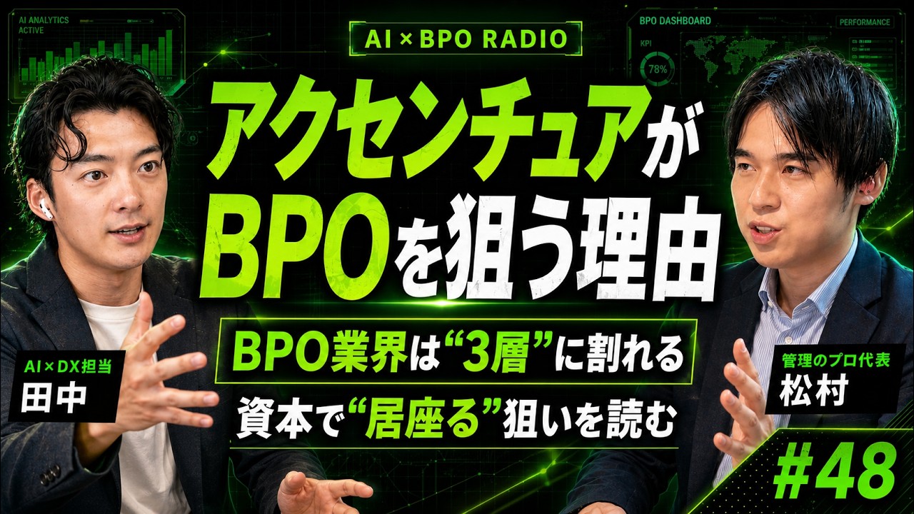 大手がこぞって参入する「AI×BPO」|うるる×三菱ケミカルで読む業界構造の再編【AI×BPOラジオ #48】