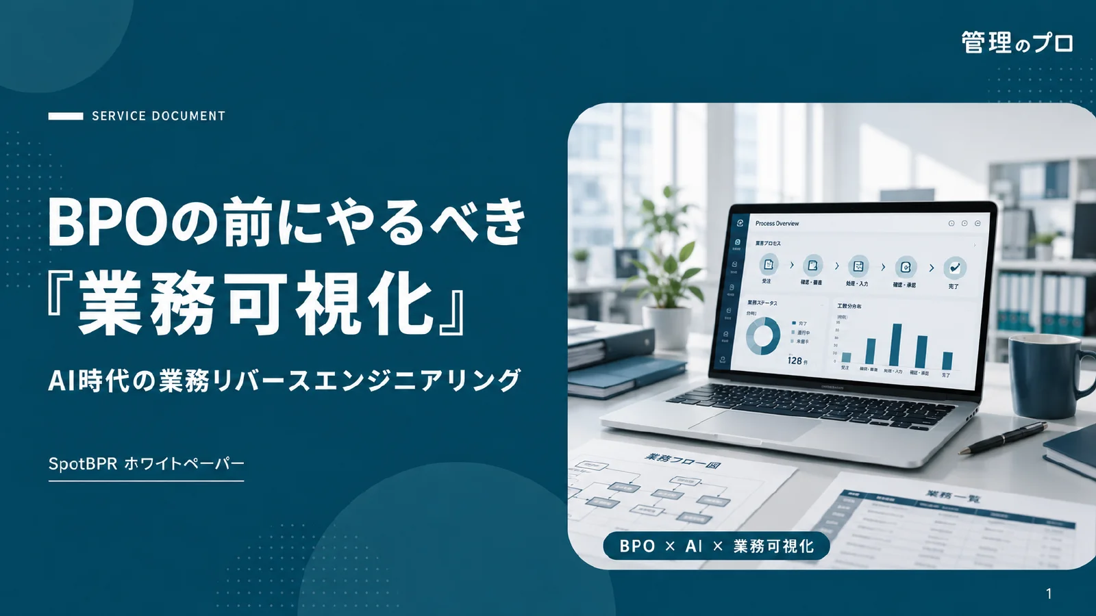 SpotBPR ホワイトペーパー|BPRで業務を可視化するの表紙