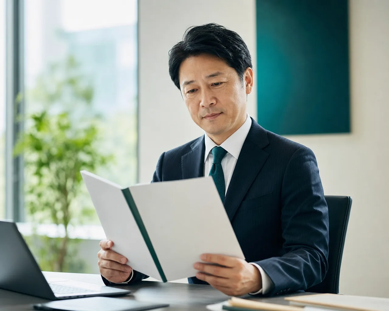SpotBPRのサービス資料をご覧いただくイメージ